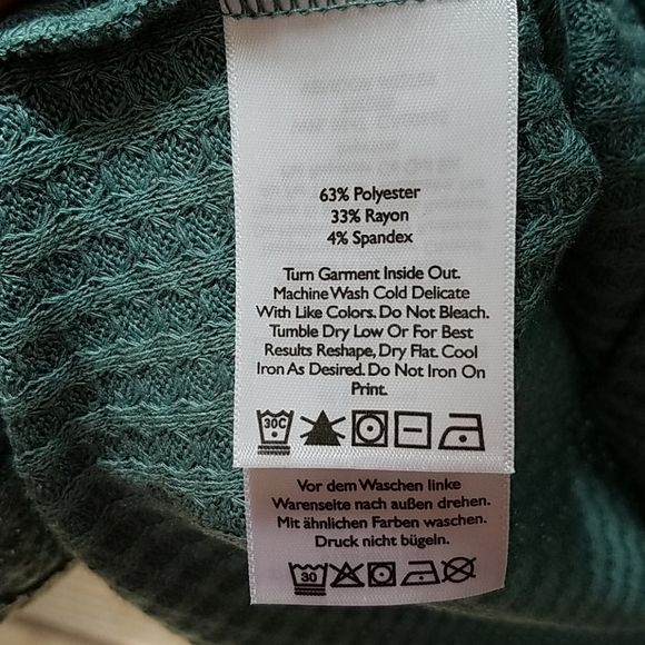 NWT Eddie Bauer Stine's "Exploded" Waffle Tunic - Picture 3 of 5